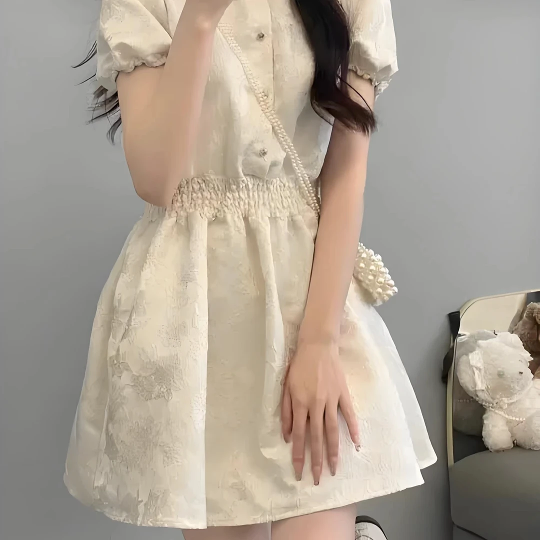 法式百搭瘦身时尚连衣裙
