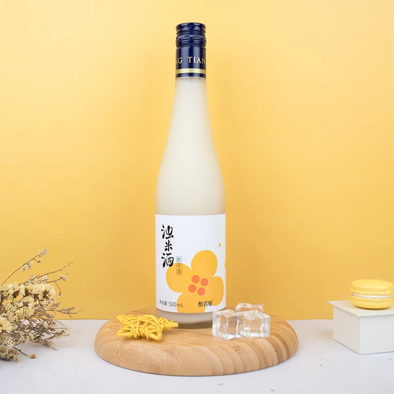 醉香田四川低度微醺米酒桂花草莓玫瑰猕猴桃果酒少女晚安酒500ml
