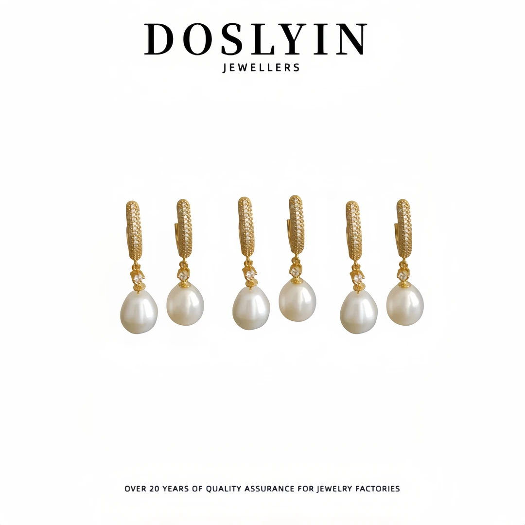 【Z190】淡水珍珠设计师S925银耳扣气质耳环 多样性发一