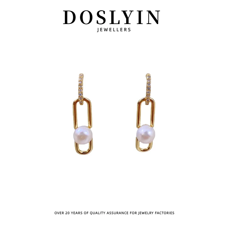 珍珠【Z132】百搭小众简约气质精致时尚银针耳环