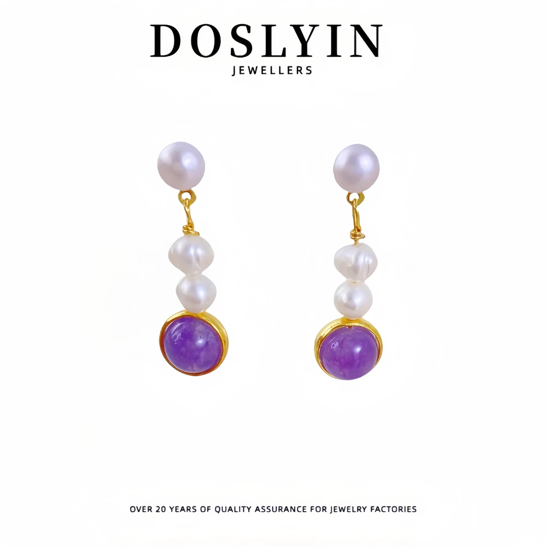 珍珠【Z28】珠时尚气质设计感精致银针耳环轻奢复古耳饰