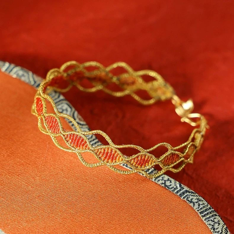 栖石原创初级编绳教程新年手绳金玉满堂吉祥寓意首饰手工编绳饰品