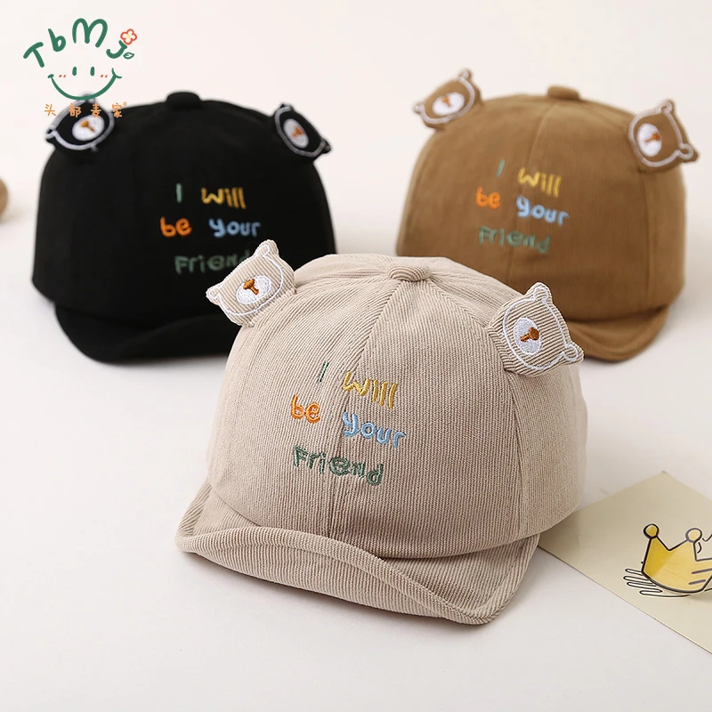 韩系宝宝帽子春秋款鸭舌帽婴幼儿软檐可爱男宝宝女童棒球帽潮冬季