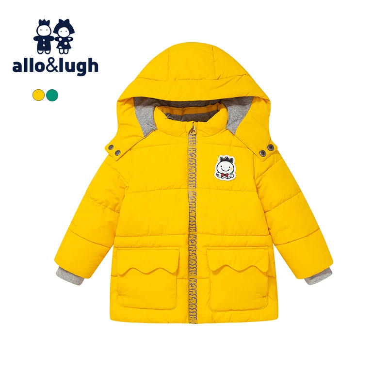 【商场同款】阿路和如童装2024冬季新款儿童男童棉服外套休闲保暖