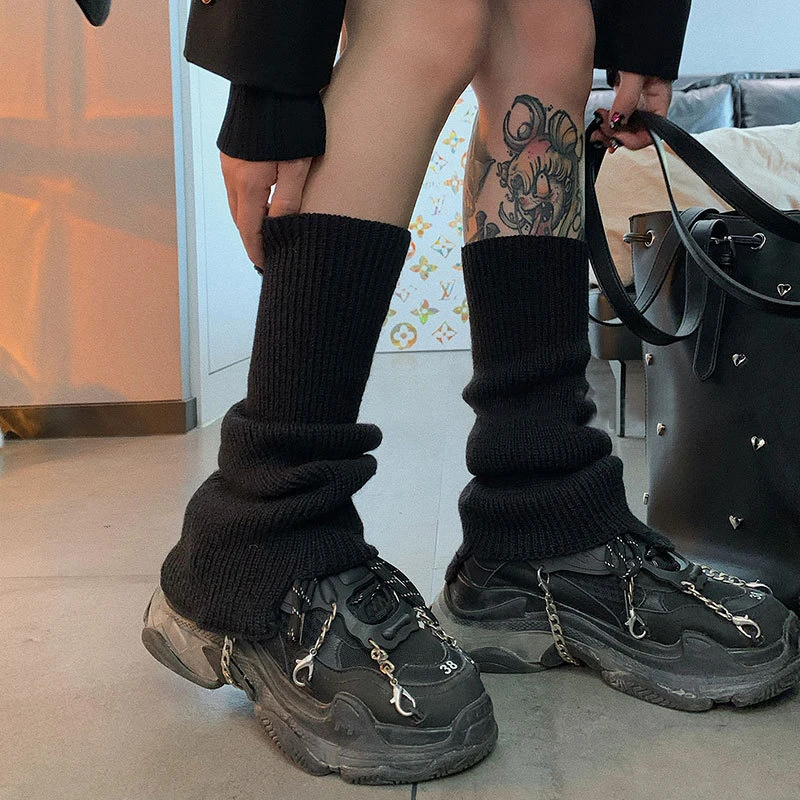 秋冬韩版慵懒风堆堆袜叠穿保暖百搭袜套软糯腿套网红设计款女袜新