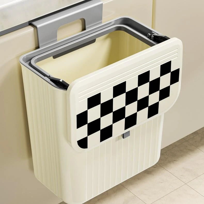 厨房垃圾桶壁挂家用橱柜门2023新款厕所卫生间客厅纸篓厨余收纳桶