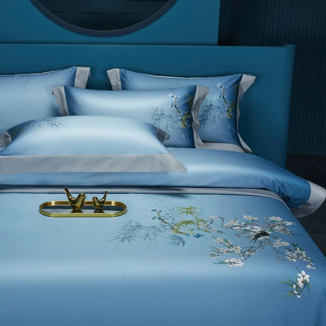 【FOURSIX-清风吟】新中式轻奢高货全棉柔软舒适透气高档四件套