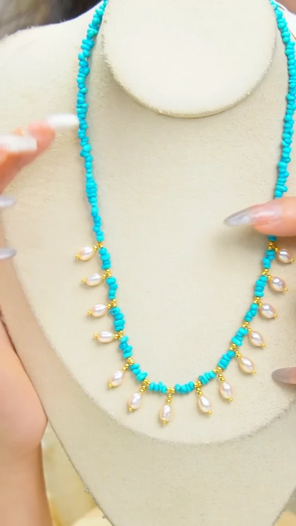 【闪购商品】绿松石项链银S925镶嵌多样性发货一件