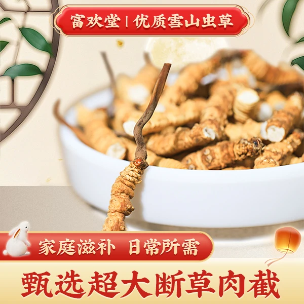 富欢堂甄选大断草-30克-带草头2023年头期草 食用优质虫草佳品