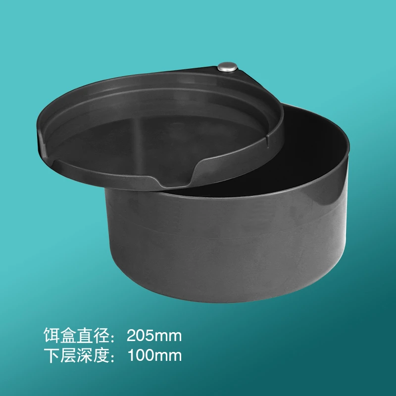 望海钓具加深饵盒 黑透明带碗饵盒 拉饵盘