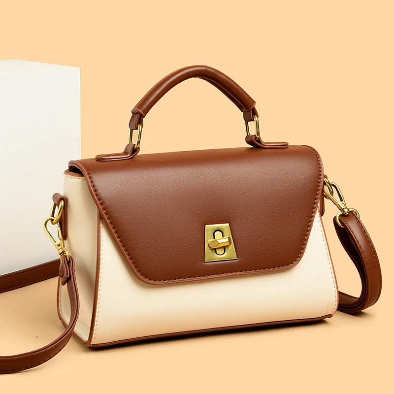 包包女2025新款时尚百搭通勤单肩斜挎手提包高级感复古精致小方包