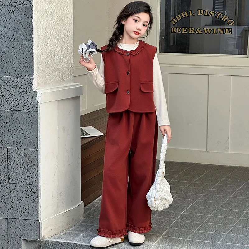 女童秋装2025新款洋气套装中大童女装网红炸街儿童春秋6-12岁潮款