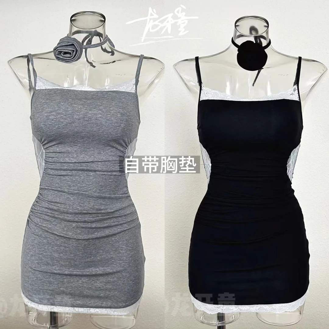 龙怼怼推荐【玫瑰时光】辣妹收腰修身包臀裙显瘦夏季性感紧身纯欲