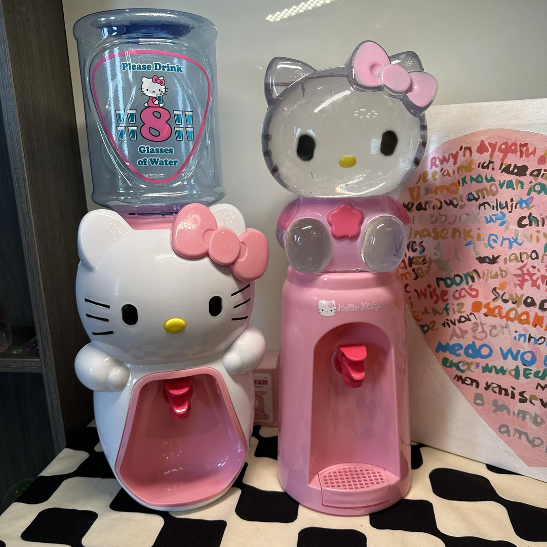 Kitty猫迷你饮水机美乐蒂水杯卡通儿童水杯文化创意杯子卡通粉