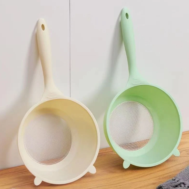 淘米神器滤网超细隔渣家用多功能漏网漏勺厨房洗水果蔬菜勾线针