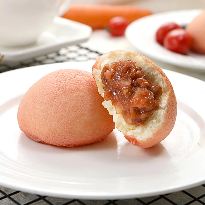 茶楼酥皮山楂叉烧餐包广式茶楼点心冷冻半成品烤箱烘焙焗烧肉包