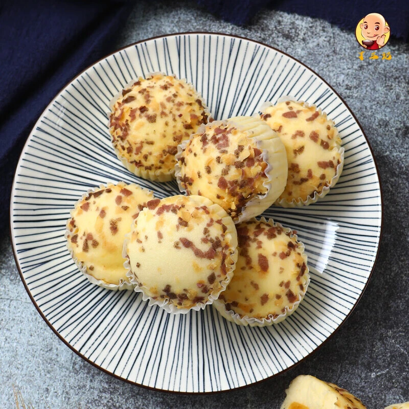 广式茶点蛋黄流心蒸休闲12个装早餐点心速冻餐饮蛋糕食品加热即食