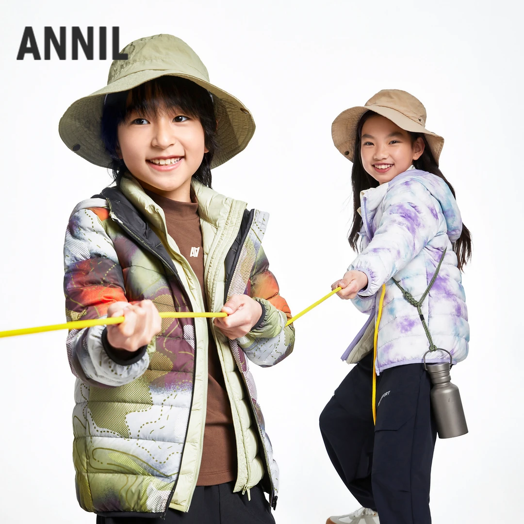 【上市品牌】男女童中大童短款羽绒服冬季新款安奈儿童装EM445503