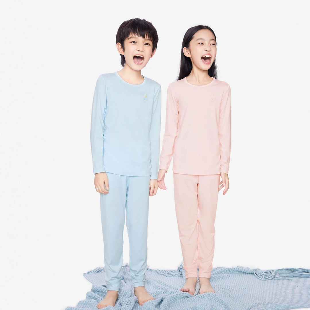 男童女童秋衣裤套装2023年秋季新款安奈儿童装JM337031