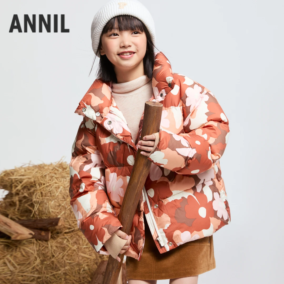 女童短款羽绒服冬季新款安奈儿童装EG445601