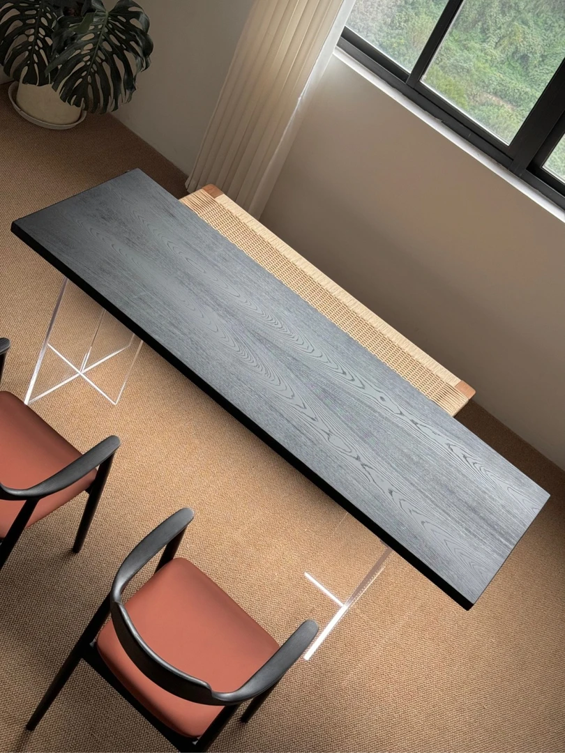 白蜡木大板 194*65.5*4.3双拼全方（骏马黑）