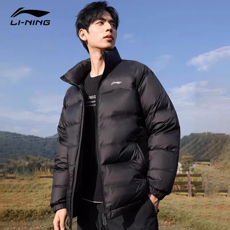 李宁短款羽绒服男2025冬季新款轻薄防风轻薄保暖运动外套上衣