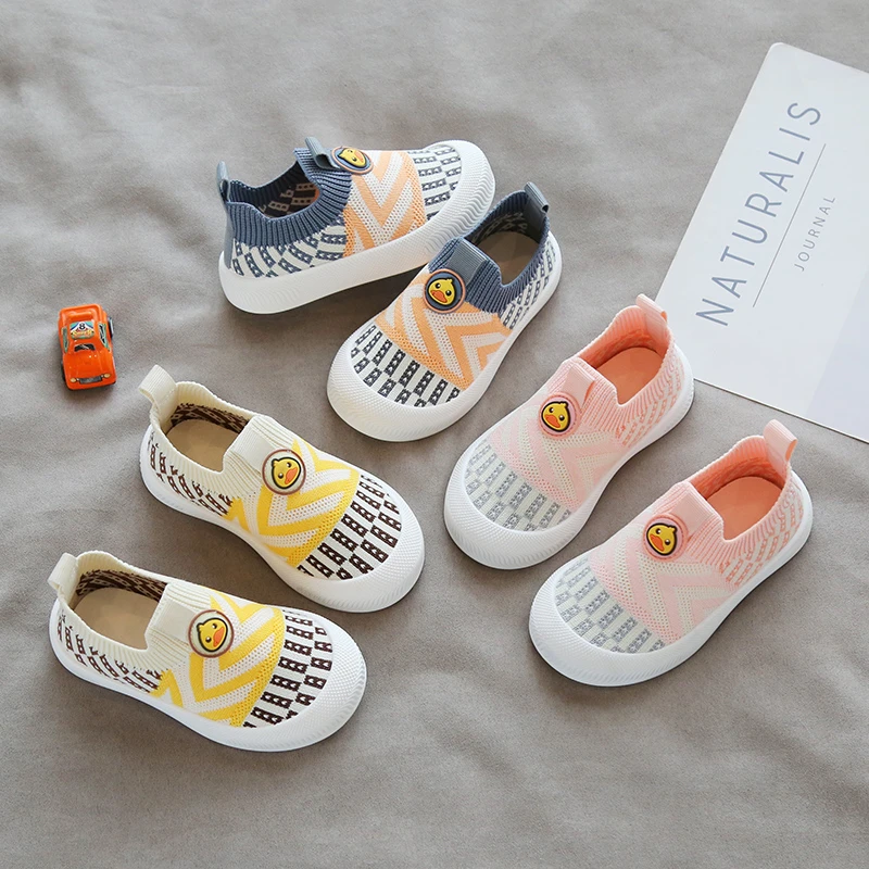 新款潮流童鞋机能鞋男童防滑飞织鞋儿童软底婴儿鞋子女童鞋运动鞋