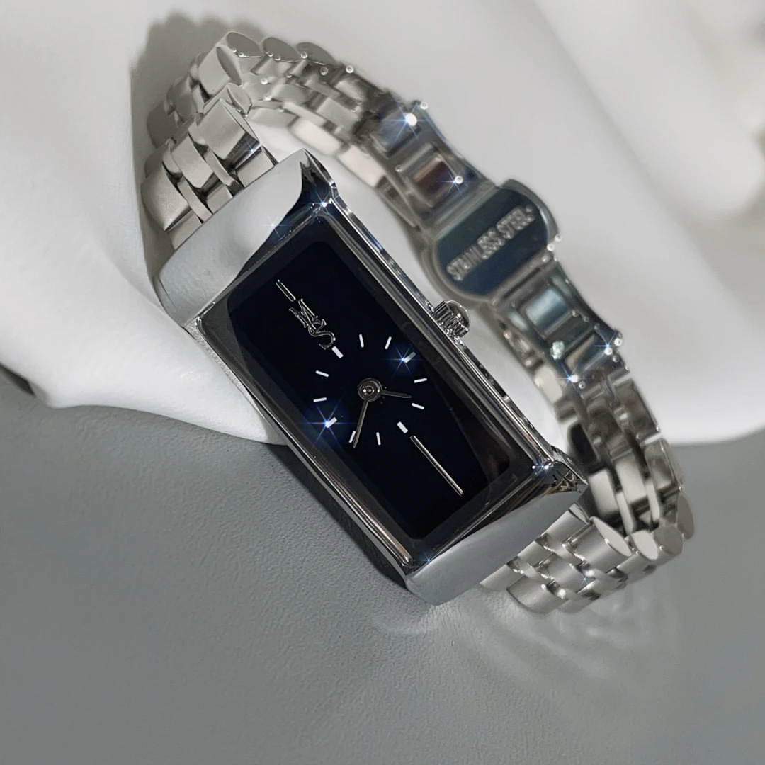 小众轻奢长方形表盘女款手表简约时尚高级感女士钢带防水腕表16