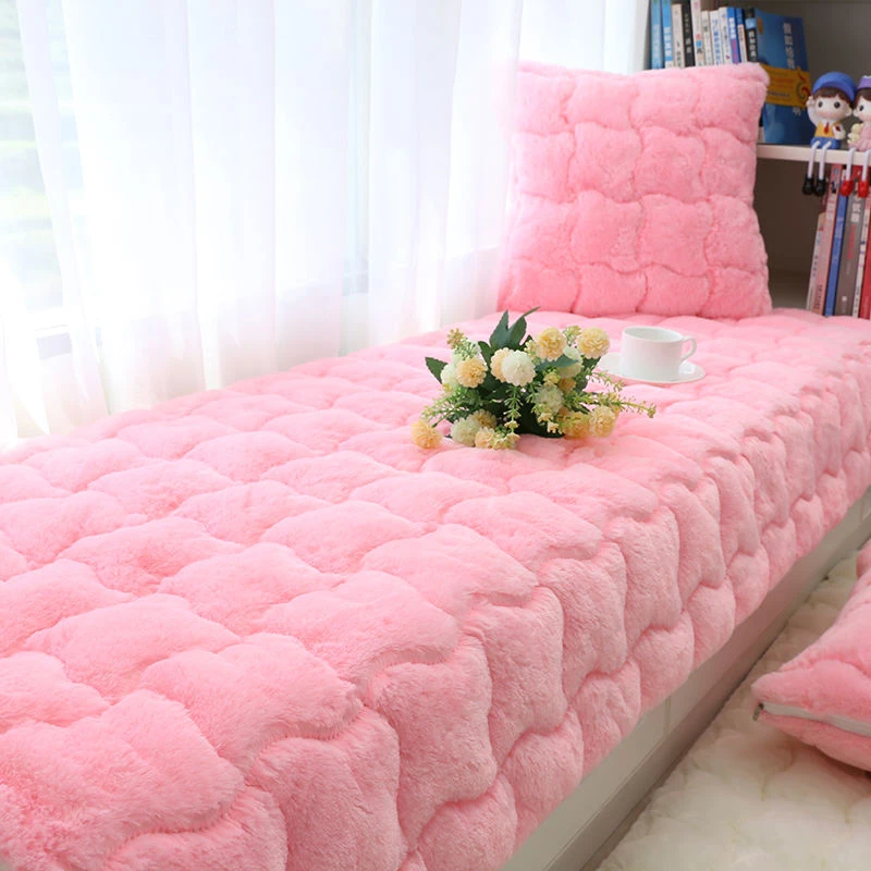 飘窗垫防滑窗台垫榻榻米阳台垫子加厚定做现代简约毛绒可机洗定制