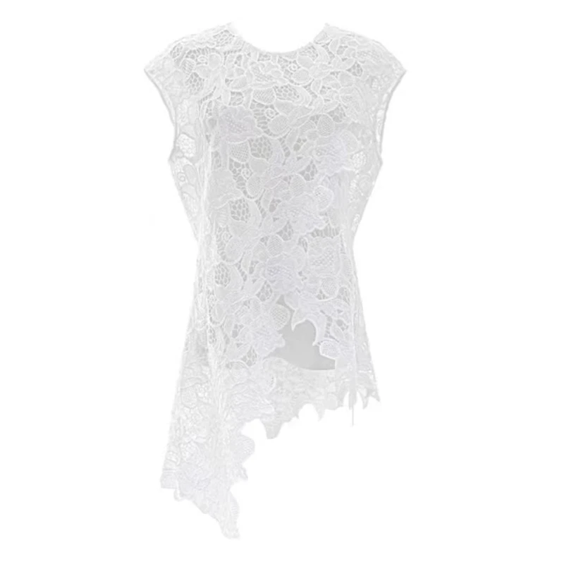 【L.D高定私服】重工法式蕾丝背心优雅时尚高级镂空显瘦上衣夏季