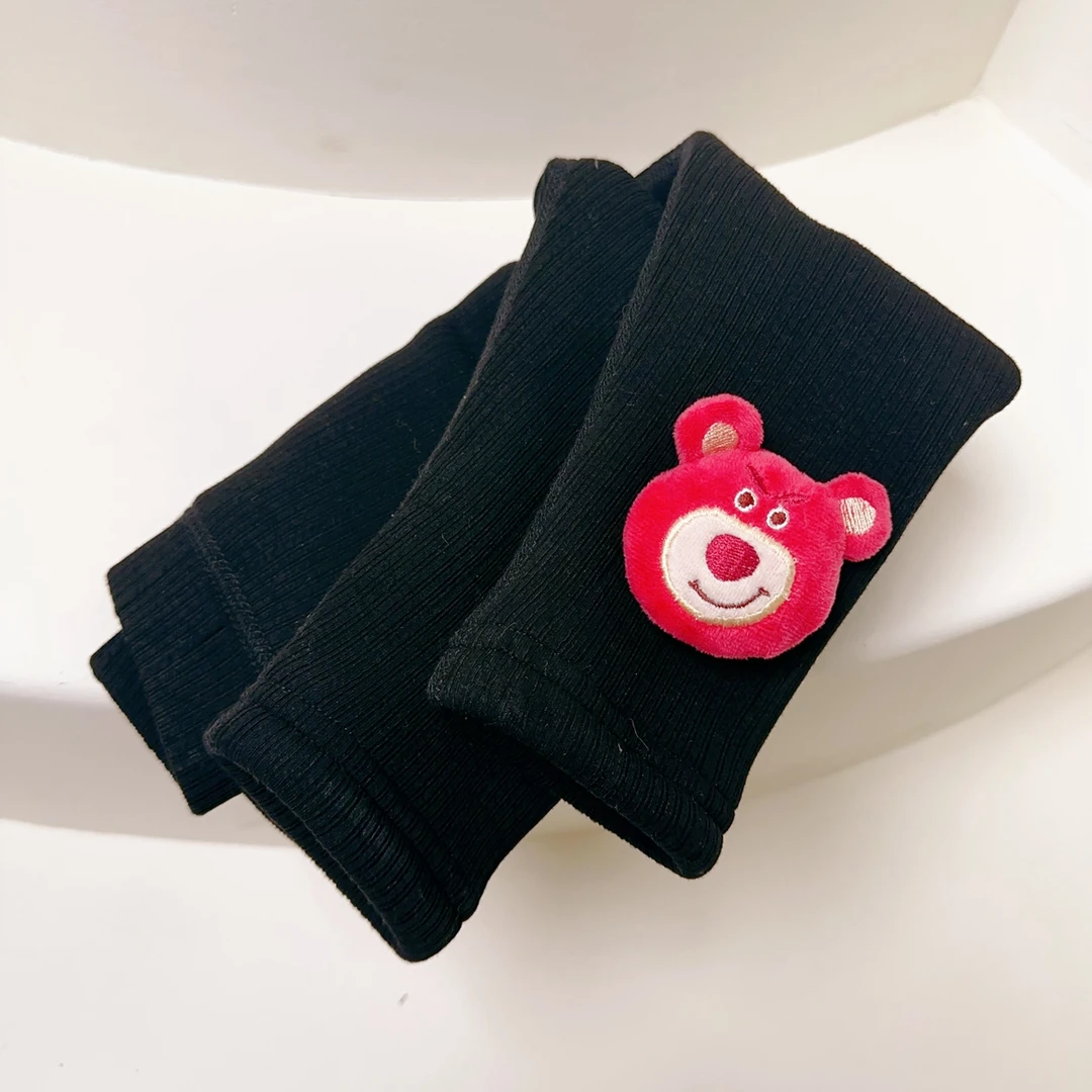 【D8001】宝宝绒裤子儿童洋气百搭外穿女童黑色保暖加绒冬季打底裤