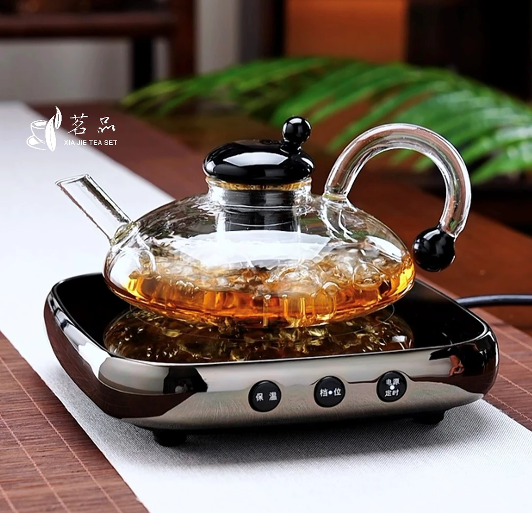 北欧风大肚福鼠壶高硼硅玻璃家用过滤保温小型耐热蒸茶