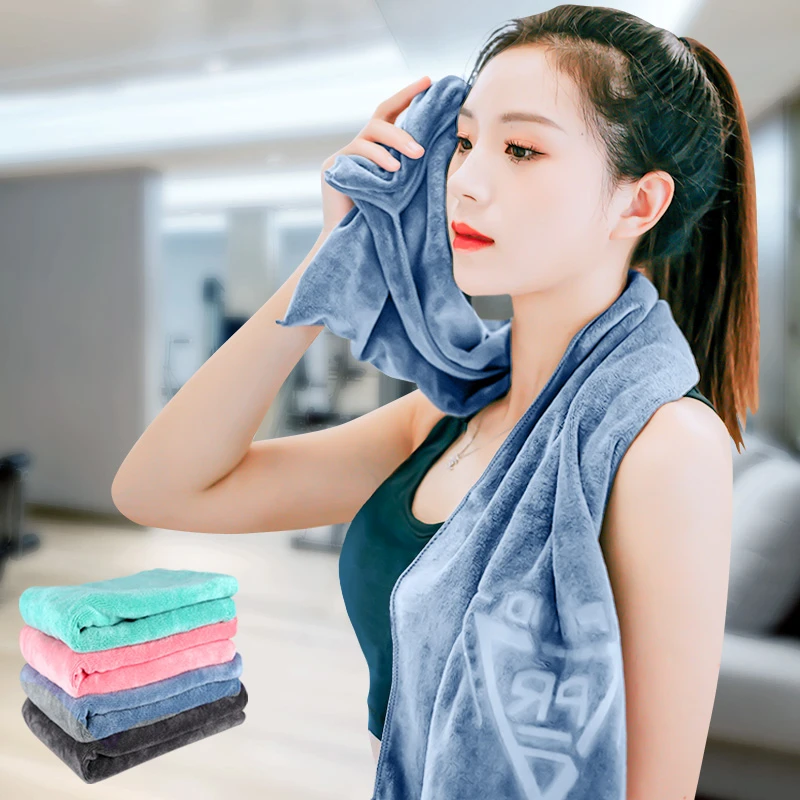 浦锐加厚运动毛巾多功能健身房男女跑步瑜伽体育柔软加大吸汗速干