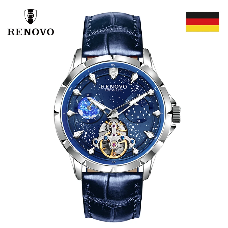【客服专用】德国品牌RENOVO罗诺威男士机械手表-R33118