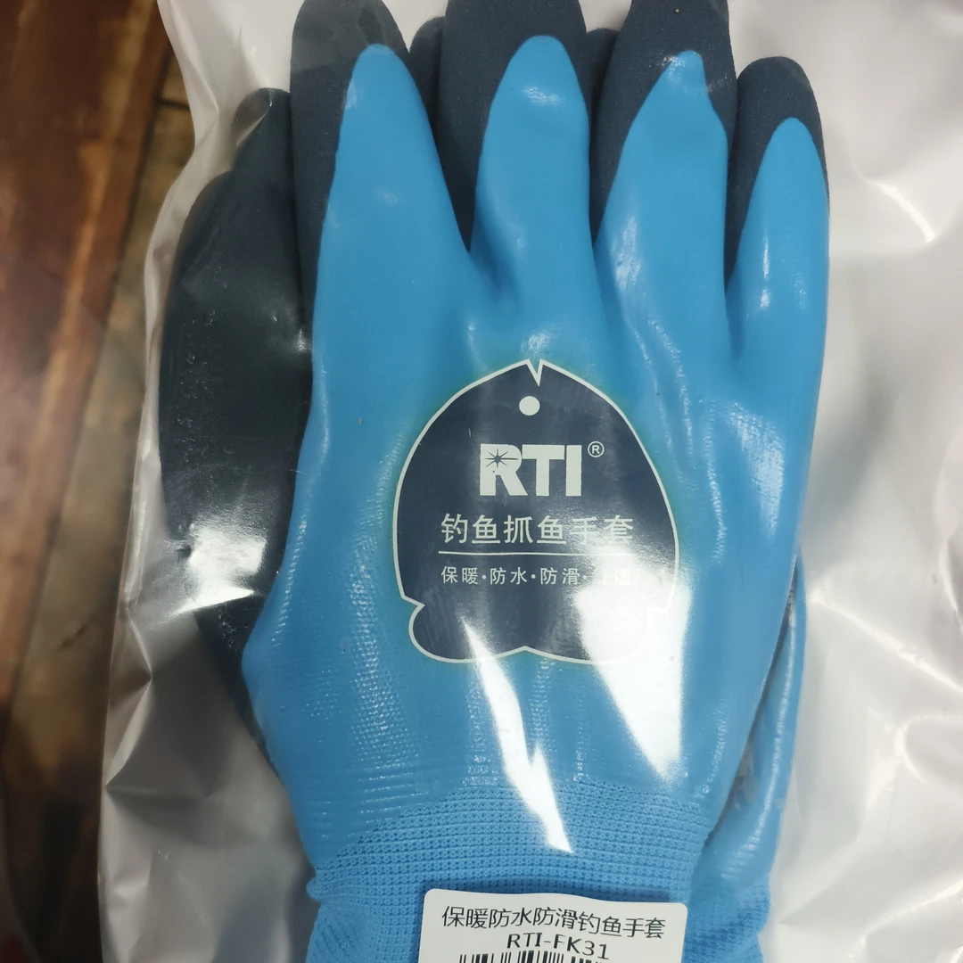 秋冬钓鱼加绒保暖防水手套