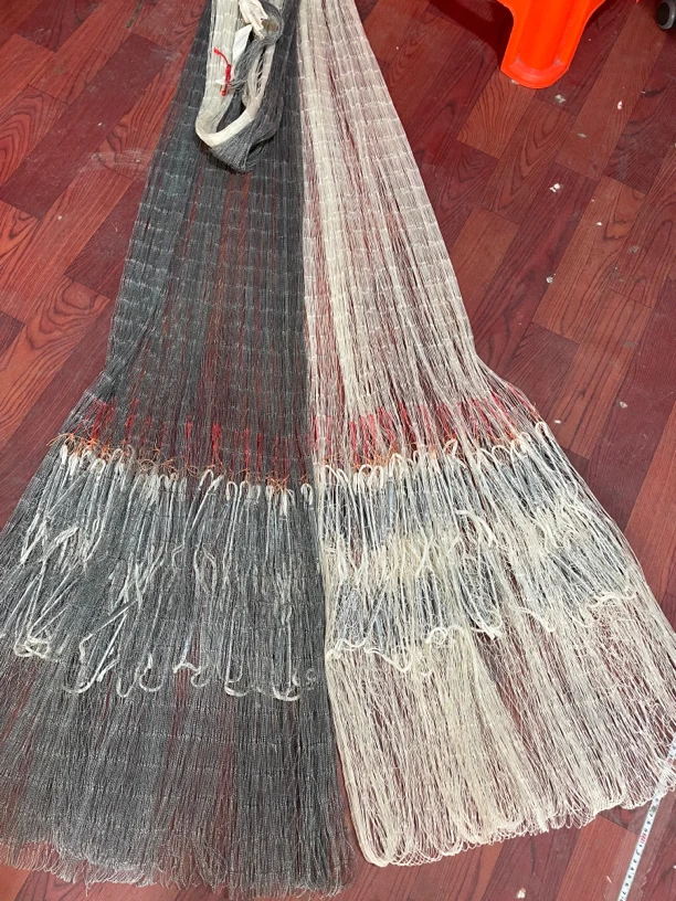 大力马鱼线，四指，吊好兜三米半高全网重7.7至8斤左右，双扣子