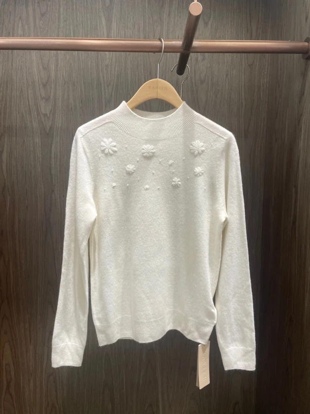 芭家2024冬款时尚圆领百搭设计师长袖毛衣92S0708-569B