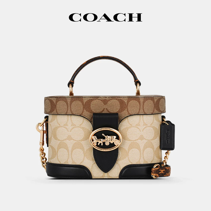 COACH/蔻驰单肩斜挎包三色盒子包化妆包【品牌授权 正品保真】