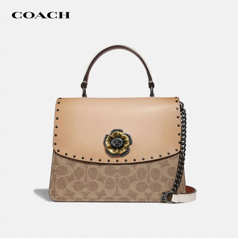 COACH/蔻驰山茶花PARKER单肩斜挎包专柜款 【品牌授权 保证保真】