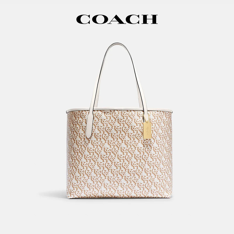COACH/蔻驰时尚潮流女士通勤印花托特包【品牌授权 现货直发】