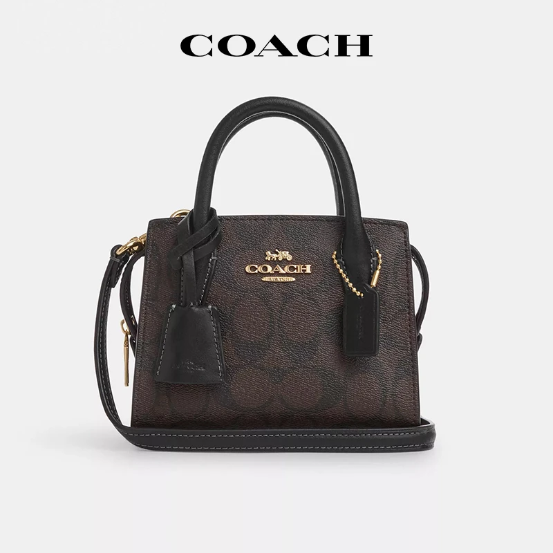 COACH/蔻驰女士新款Andrea 15迷你小号单肩斜挎包手提包