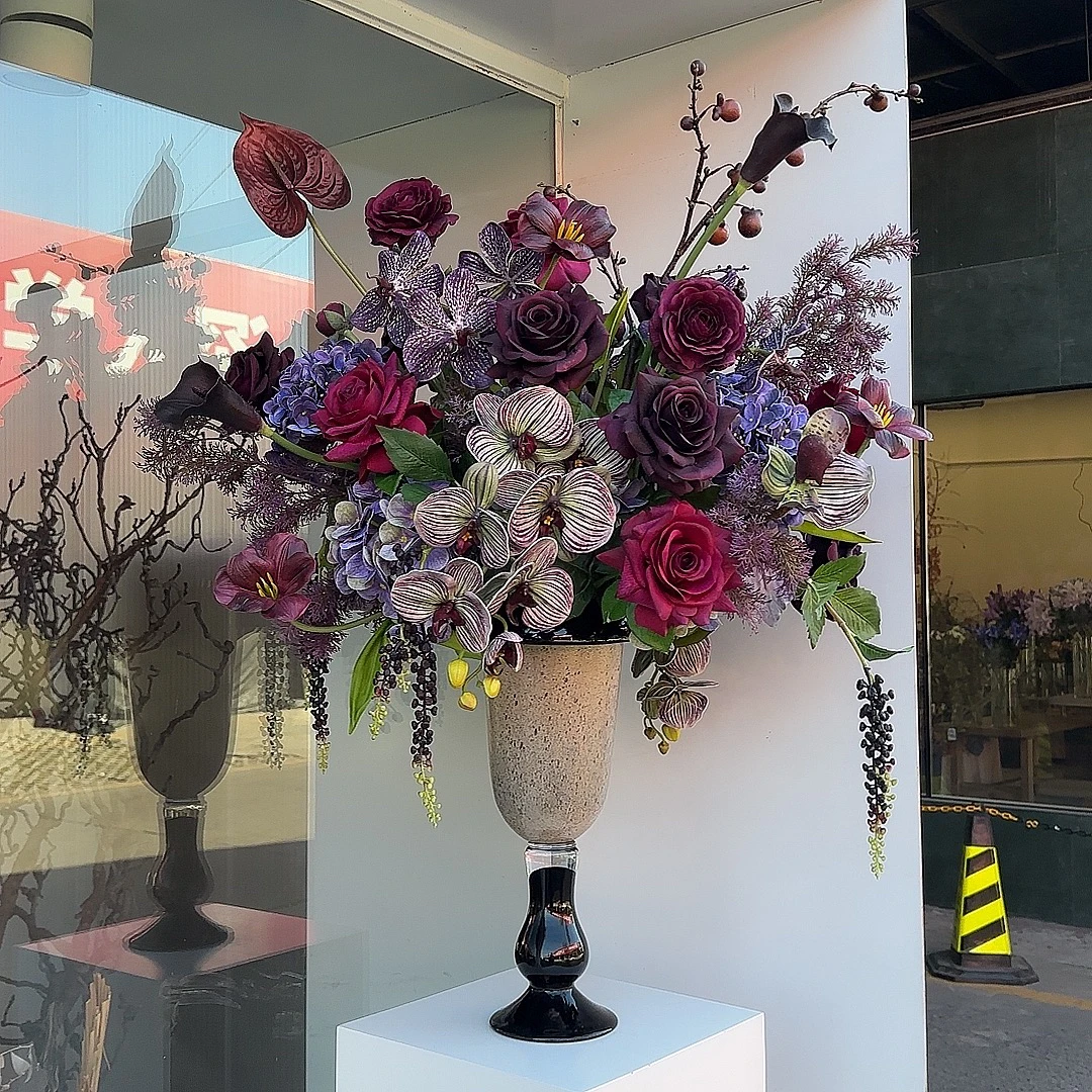 【梦落华生】轻奢高档仿真花束摆件高端插花手感保湿花材