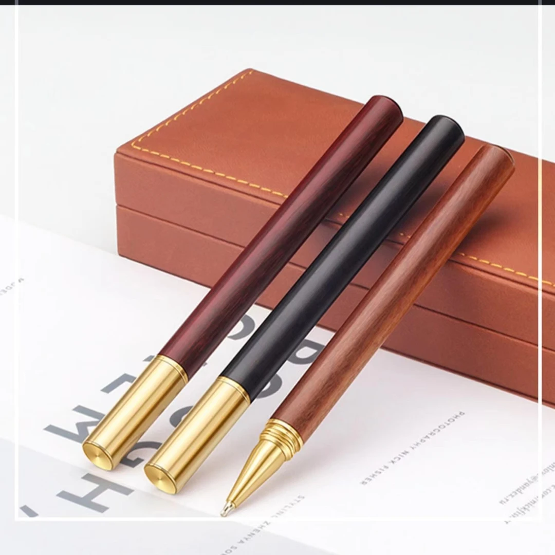 实木签字笔圆珠笔金属中性笔