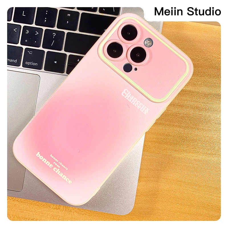 【Meiin Studio】蜜桃晕染｜苹果15适用华为通用网红可爱简约全包