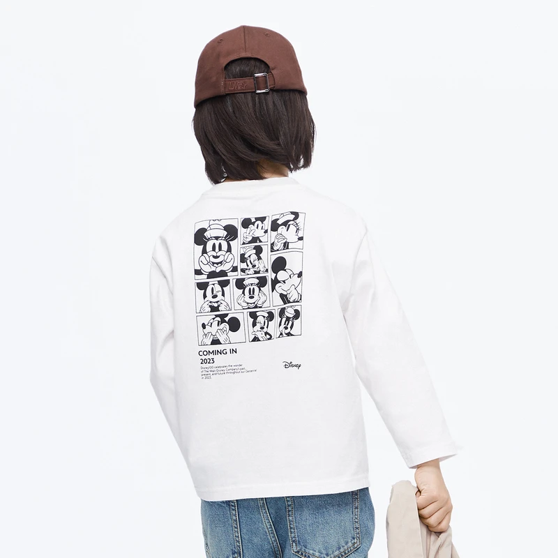 littlemoco童装男女童印花长袖T恤#KBC3TEE009