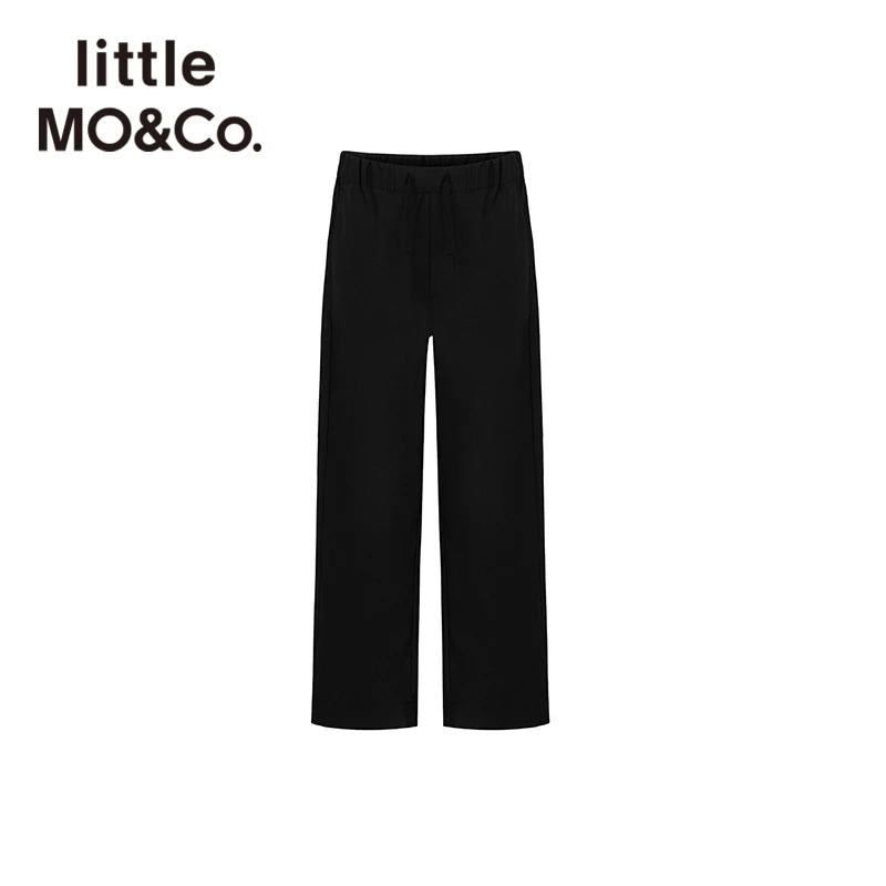 little moco童装夏季男童舒适休闲裤宽松阔腿直筒长裤#KBB2PAT008
