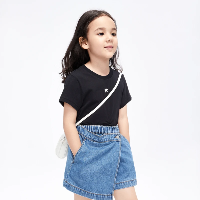 little moco童装新款女童短袖T恤上衣夏季百搭#KBC2TEE048