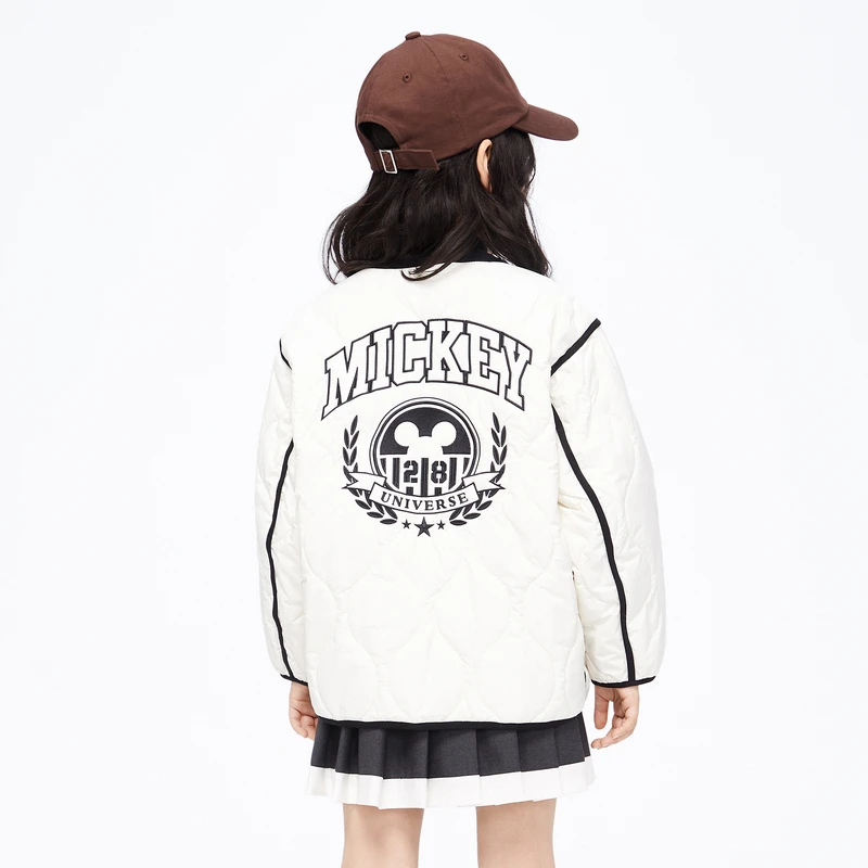 littlemoco童装男女童菱形格棉服外套#KBC3QJK002