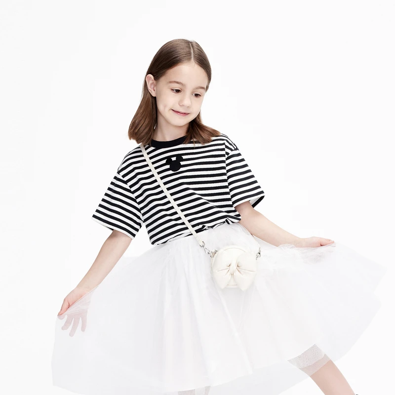 littlemoco童装男女童条纹短袖T恤#KBC3TEE015