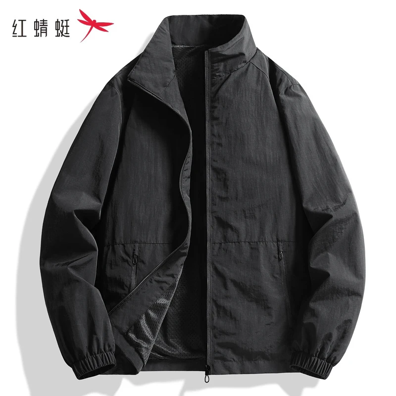 REDDRAGONFLY/红蜻蜓秋季简约百搭三防外套男大码潮流时尚夹克